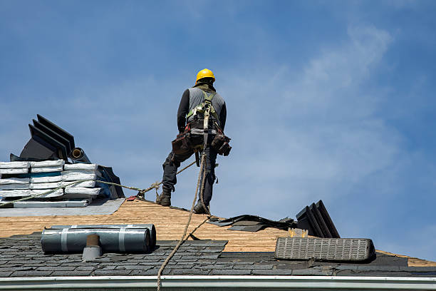 Professional Gutter Installation technician working in Lawrenceburg, TN